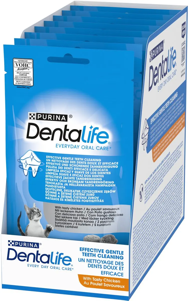 Dentalife Kattensnacks Kip - 8 x 40 g
