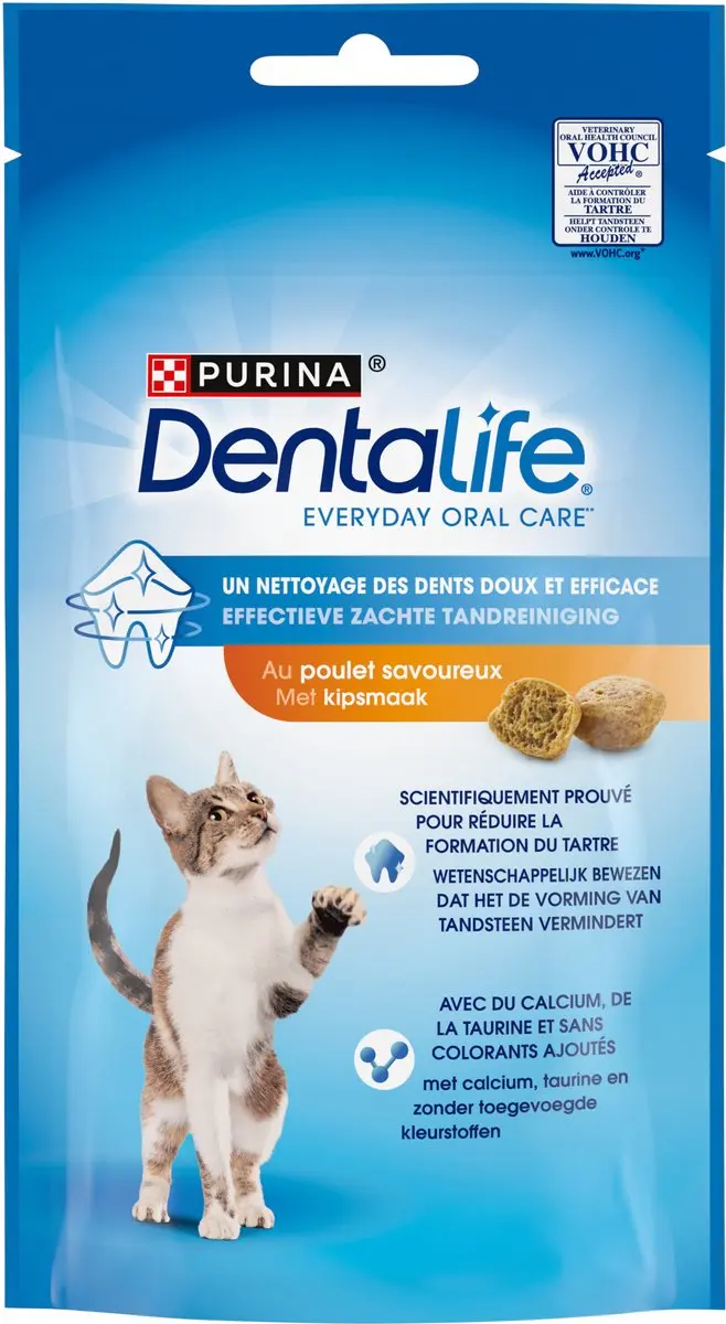 Dentalife Kattensnacks Kip - 8 x 40 g - afbeelding 3 van 6