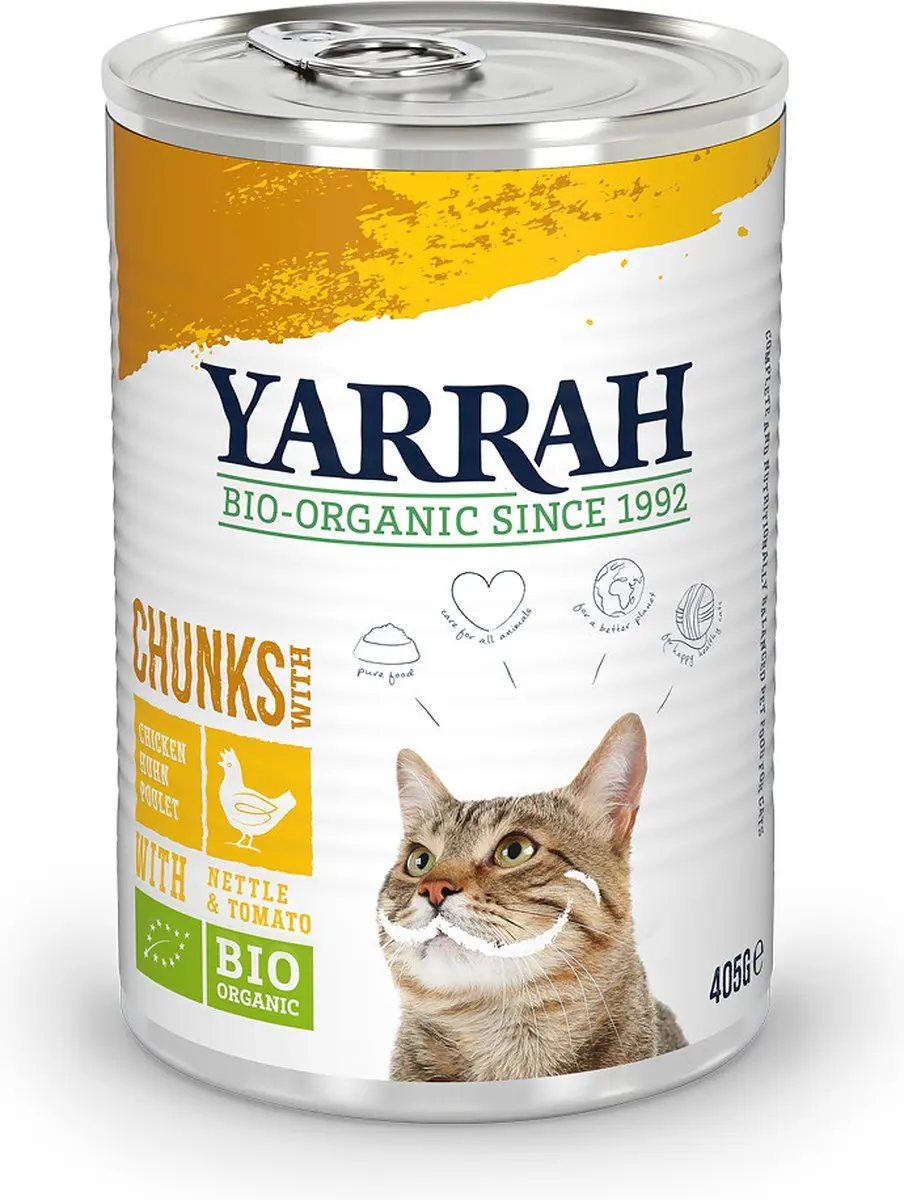 Yarrah Bio Kattenvoer Chunks Kip