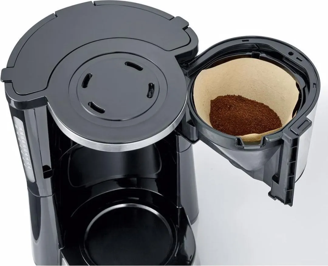 Severin KA 4825 Koffiezetapparaat - 8 Kopjes - 1000W - Inox/Zwart
