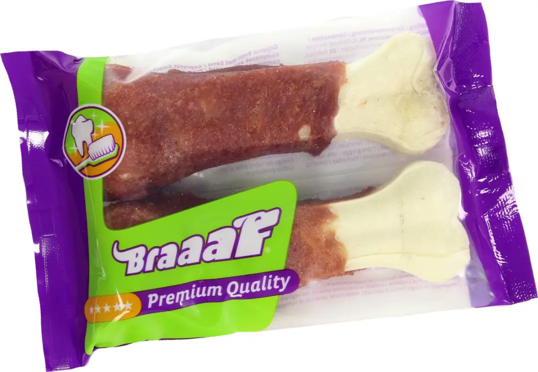 Braaaf Geperst Bot Eend Hondensnack 12,5 cm