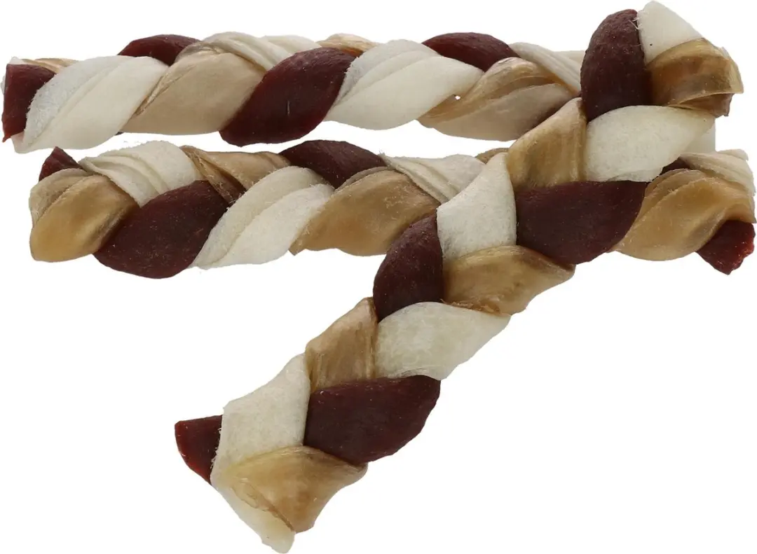 Braaaf Twister Braids Hondensnack Klein 12cm