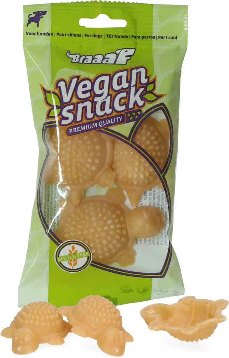 Braaaf Turtle S 3 stuks Naturel 170 gr
