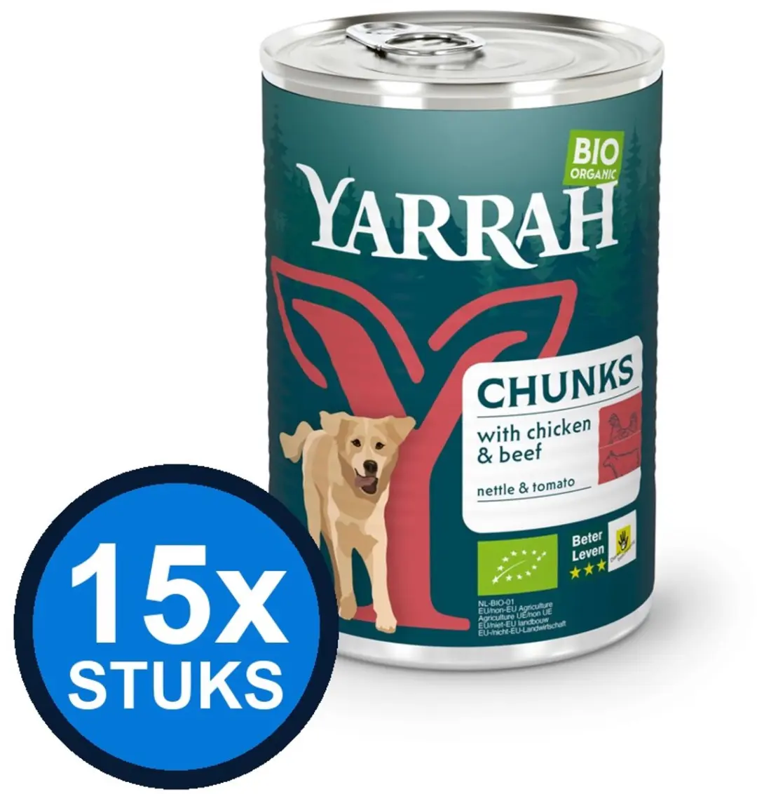 14x Yarrah cat bio pouch fillets gravy beef 85gr