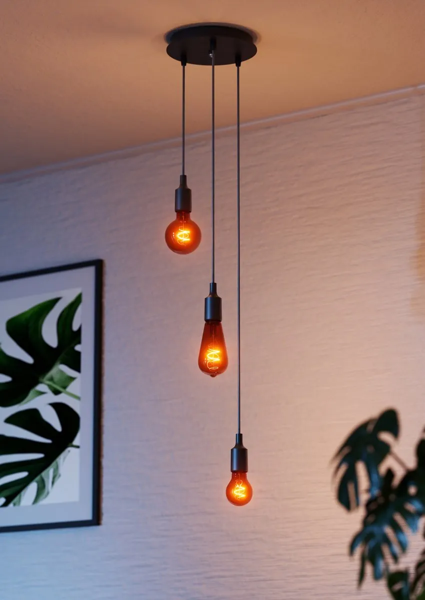 Osram Vintage 1906 Hanglamp BELL E27 - 15W - Ø92cm - Zwart