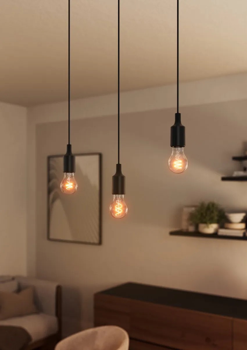 Osram Vintage 1906 Hanglamp BELL E27 - 15W - Ø92cm - Zwart