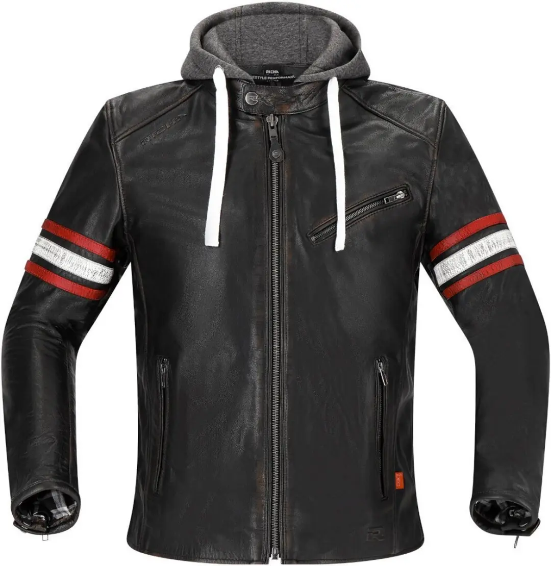 Richa Toulon 2 Rood Leren Motorjas