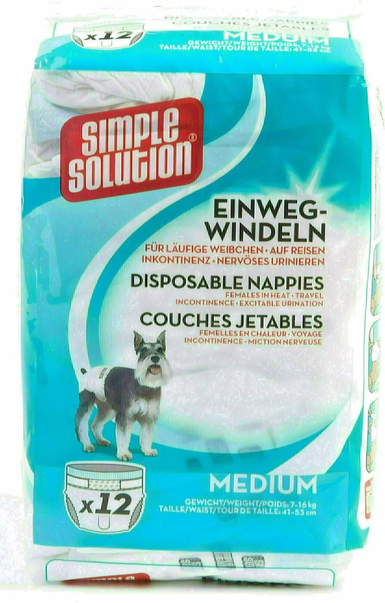 Simple Solution Wegwerp Hondenluier Medium 12 st - afbeelding 5 van 5