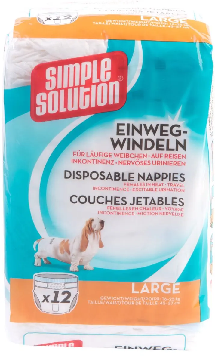 Simple Solution Wegwerp Hondenluier XL - 12 stuks - afbeelding 4 van 6