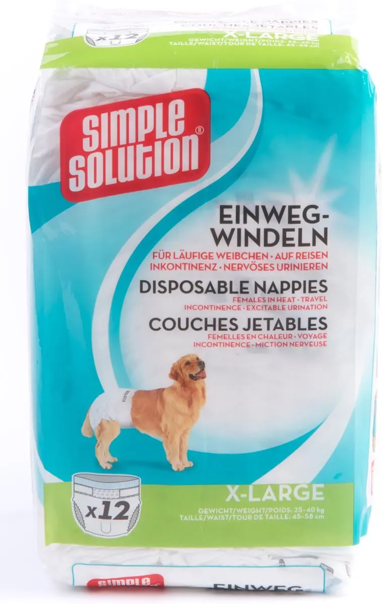 Simple Solution Wegwerp Hondenluier XL