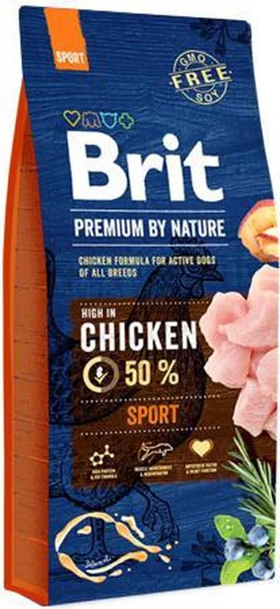 Brit Premium by Nature Sport Hondenvoer 15kg