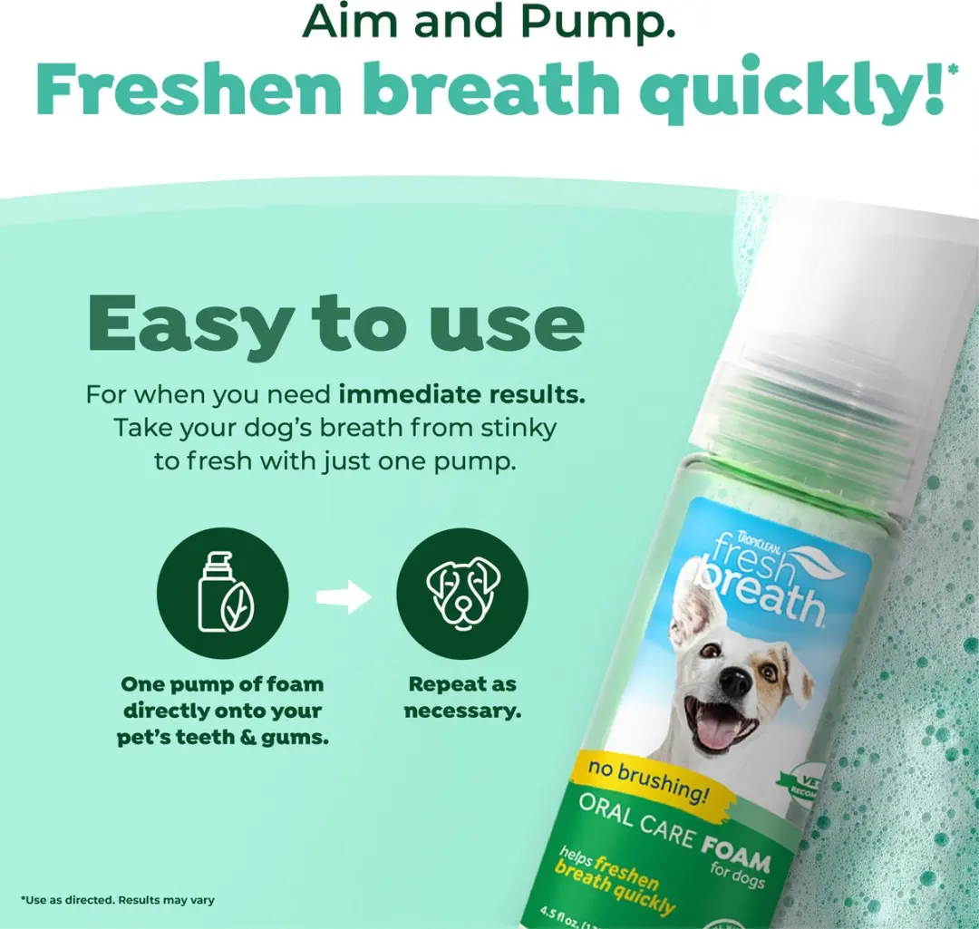 TropiClean Fresh Breath Tandpasta Schuim Honden - afbeelding 4 van 6