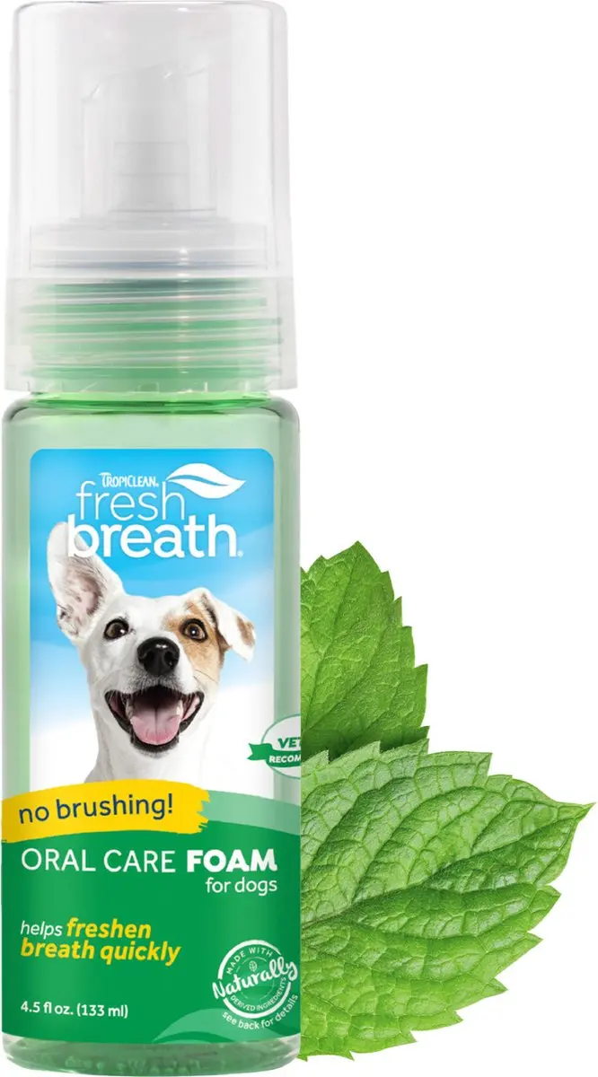 TropiClean Fresh Breath Tandpasta Schuim Honden