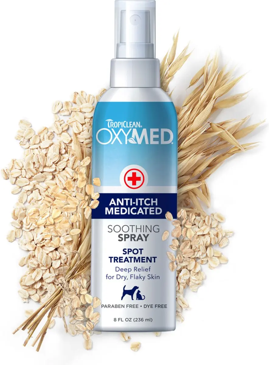TropiClean OxyMed Anti-Jeuk Spray 236ml - afbeelding 2 van 6