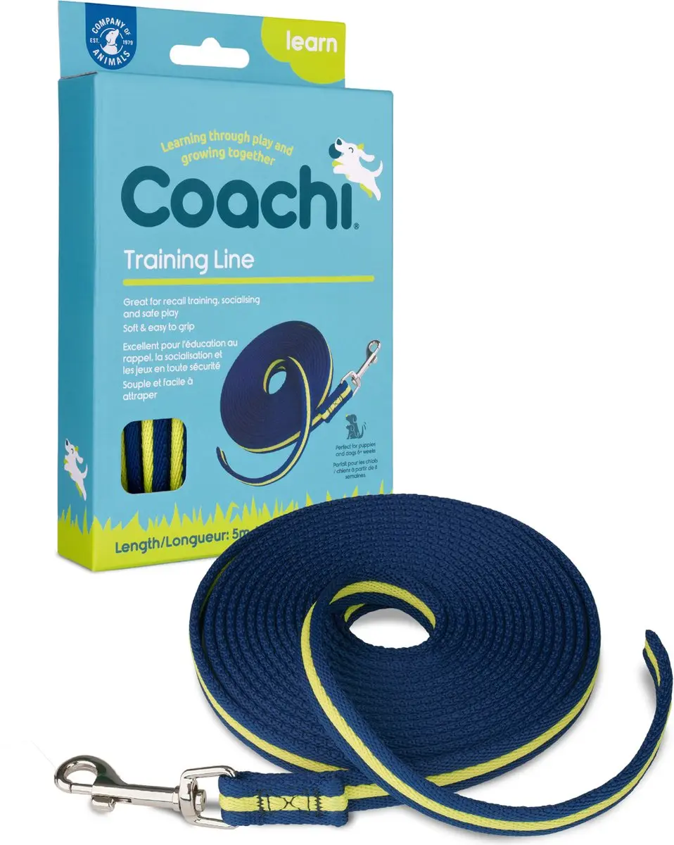 Coachi Training Line Navy & Lime 5m
