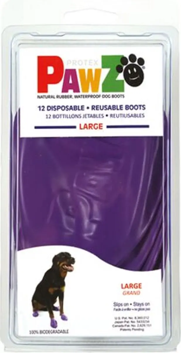 Pawz Rubber Dog Boots Hondenschoenen - Rood (S) - afbeelding 5 van 6
