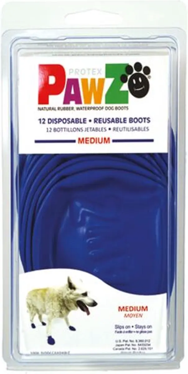 Pawz Rubber Dog Boots Hondenschoenen - Rood (S) - afbeelding 4 van 6