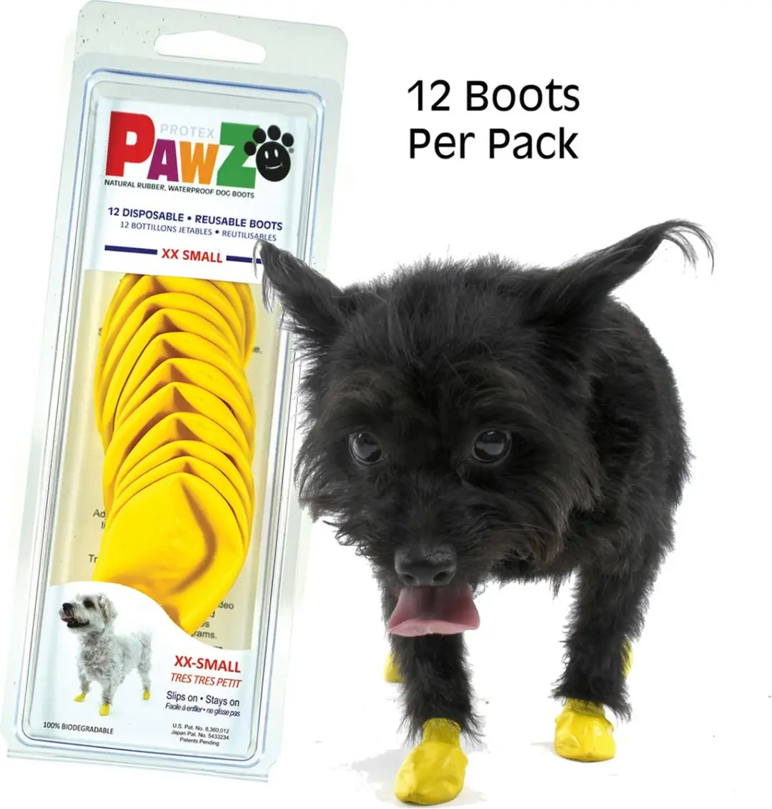 Pawz Hondenschoenen - XXS - Geel - afbeelding 3 van 6