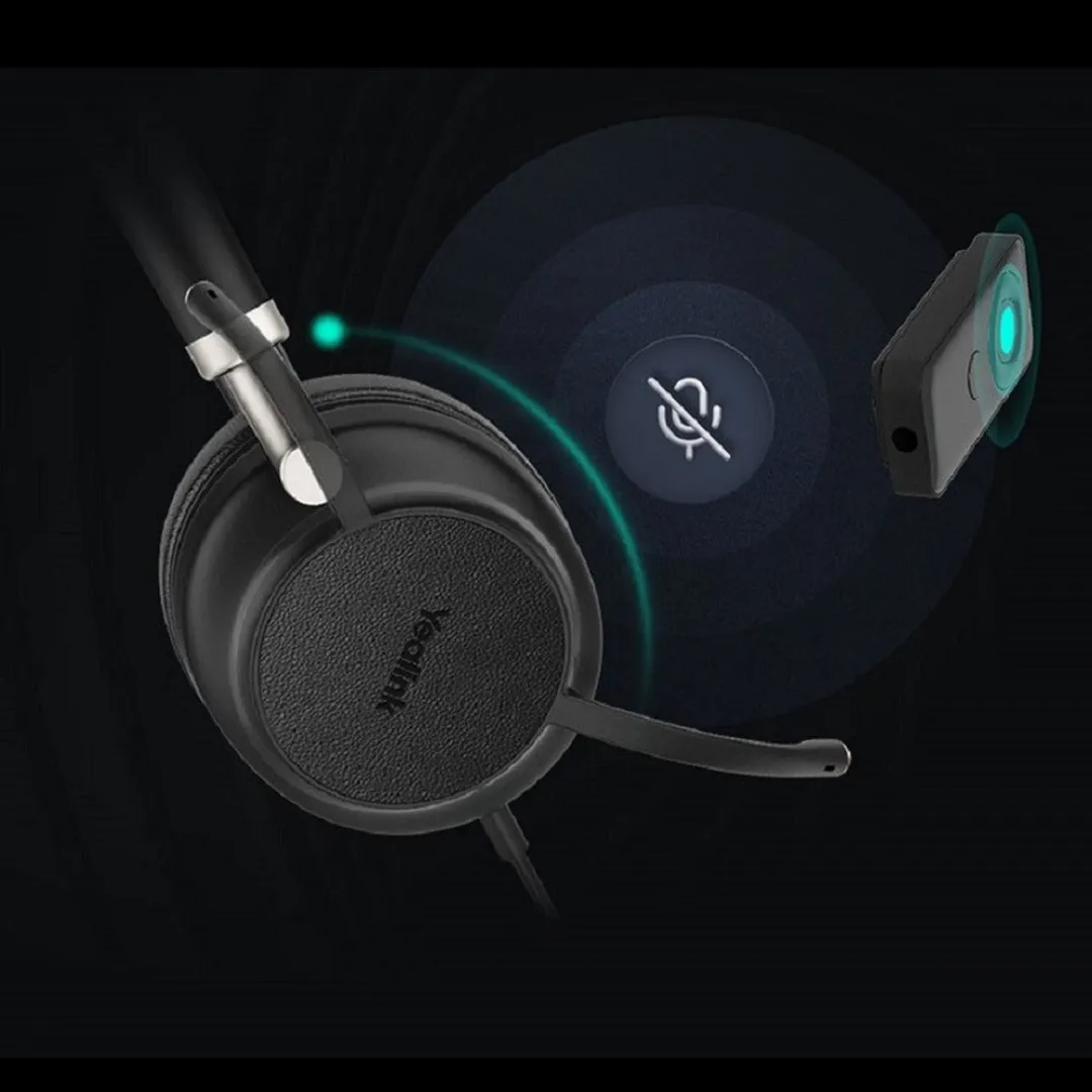 Yealink UH38 UC Headset - Bedraad & Draadloos - Zwart