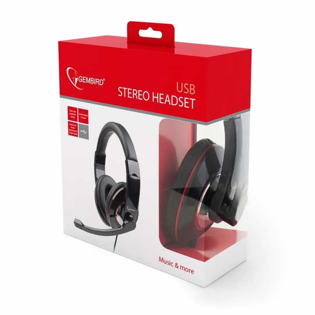 Gembird MHS-U-001 USB Headset met microfoon