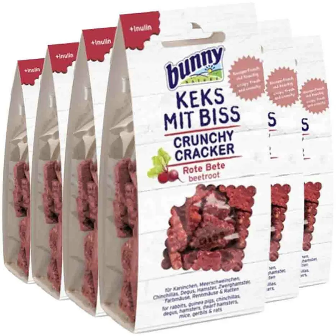 Bunny Nature Crunchy Cracker Rode Biet - 6x 50gr - afbeelding 2 van 2