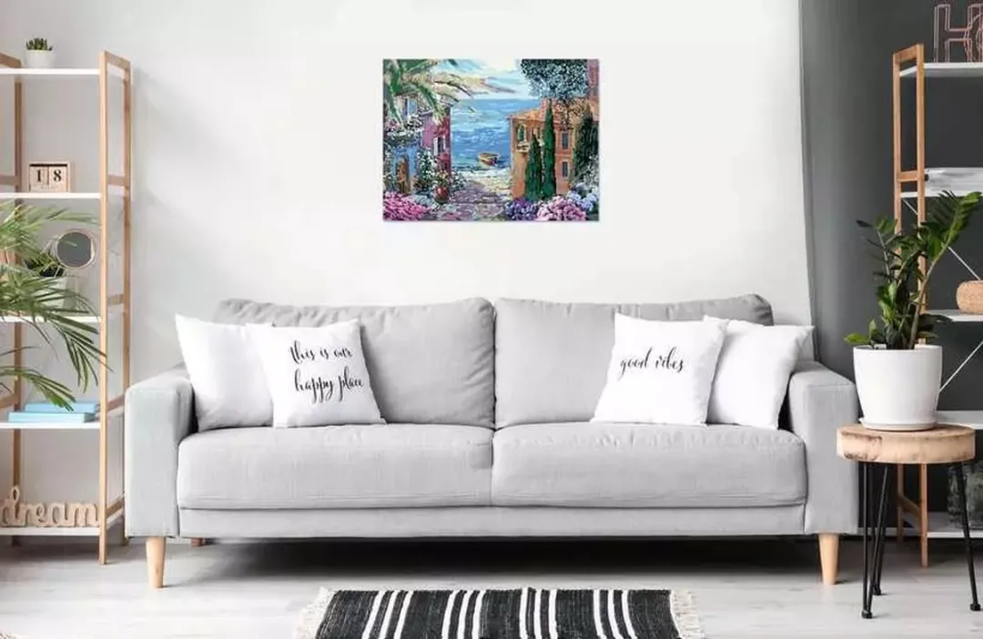 Casio CreArt Malen nach Zahlen Canvas Mediterrane Landschaft