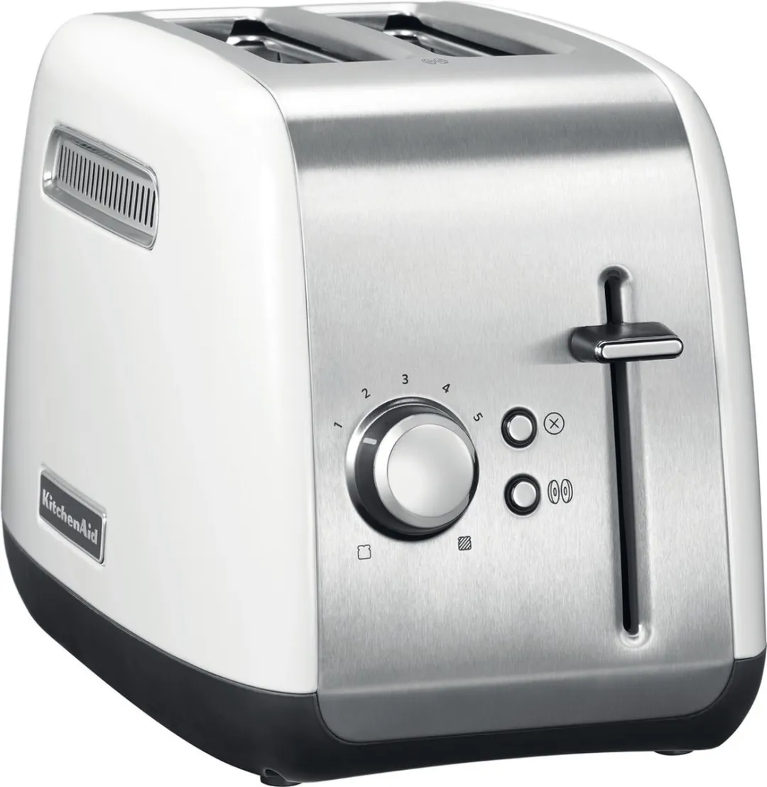 KitchenAid 5KMT2115EWH Broodrooster 2-sleuf 1400W - Wit/Zilver - afbeelding 6 van 6