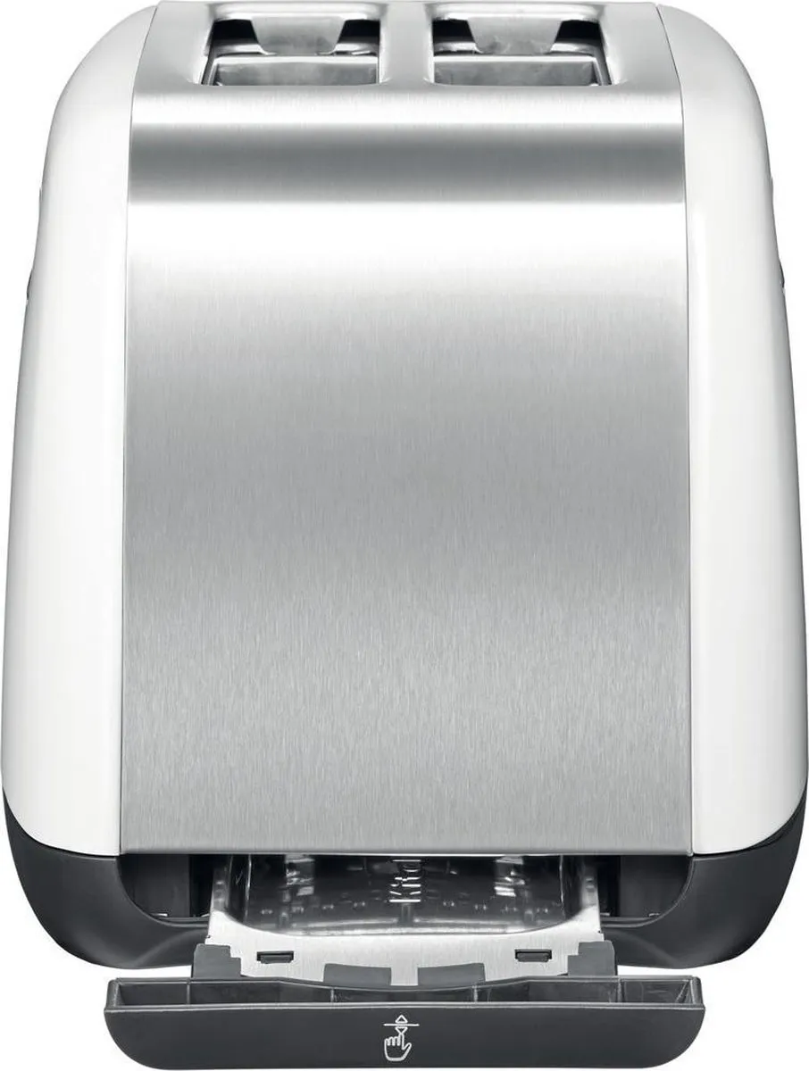 KitchenAid 5KMT2115EWH Broodrooster 2-sleuf 1400W - Wit/Zilver