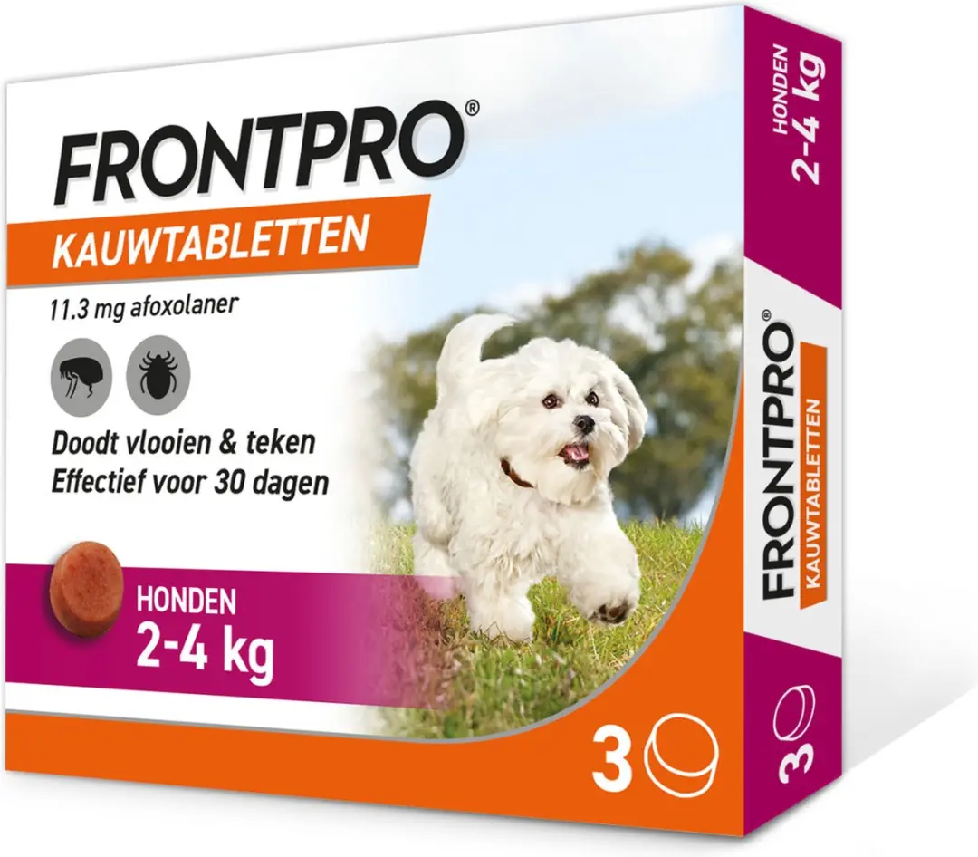 Frontpro Kauwtabletten Hond 2-4 kg - 3 Stuks - afbeelding 2 van 6