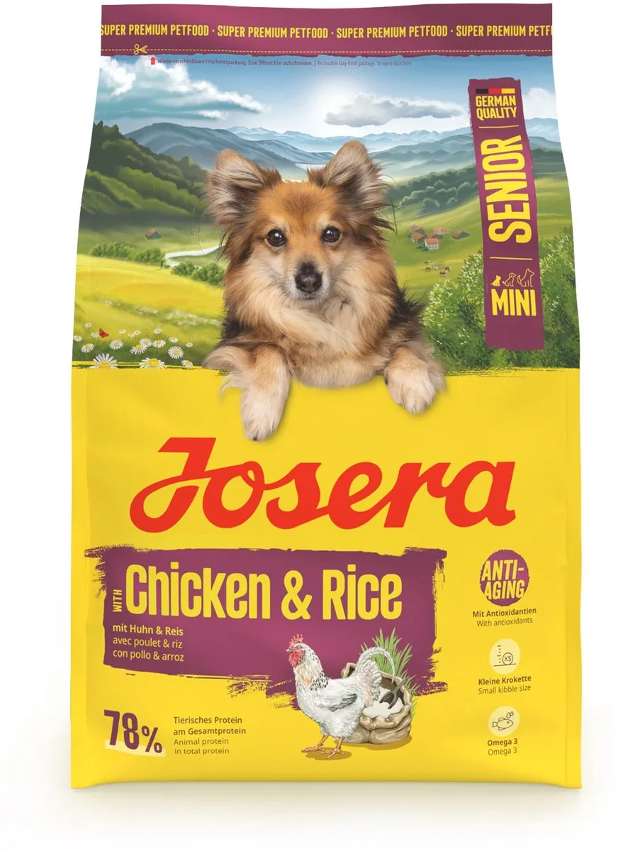 Josera Chicken & Rice Mini Senior Hondenvoer 3kg