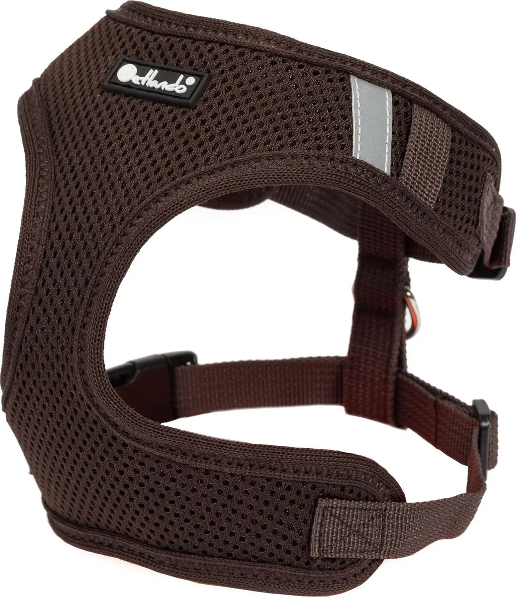 Petlando Hondenharnas Mesh Vest Mokka