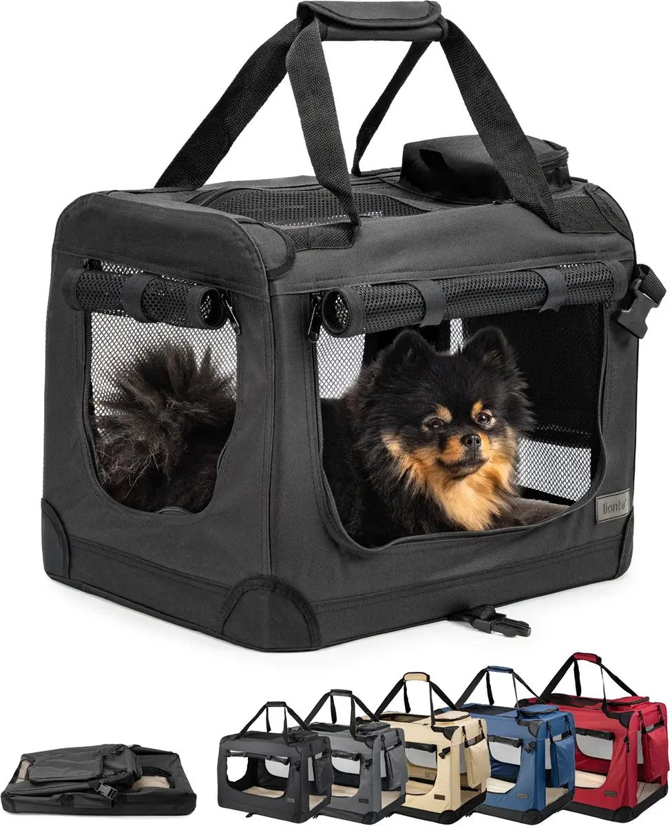 Lionto Honden Transportbox Textiel