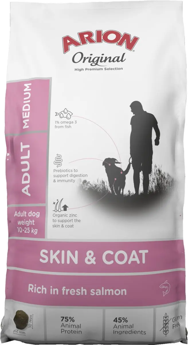 Arion Original Skin & Coat Medium Hondenvoer Zalm