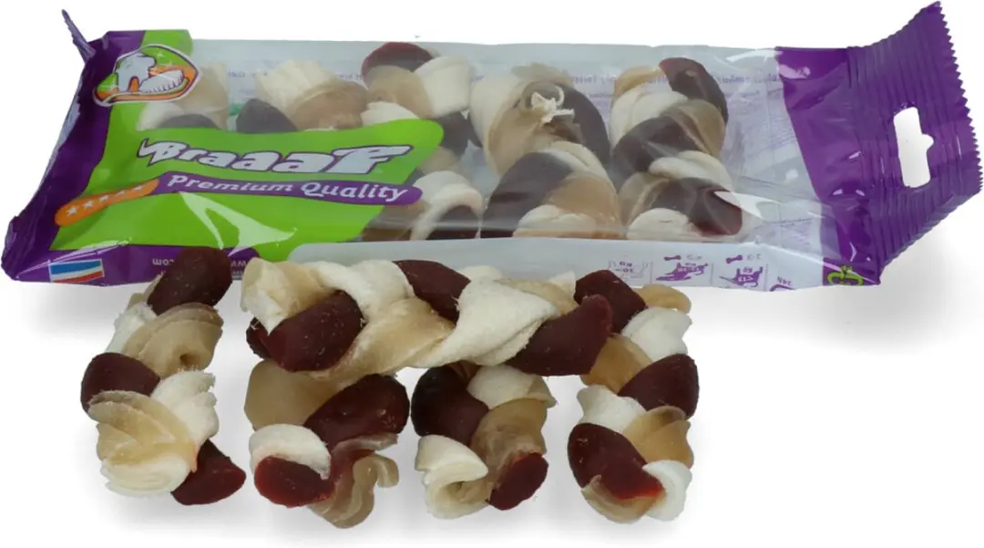 4x Braaaf Twister Vlecht 6 cm 5 stuks