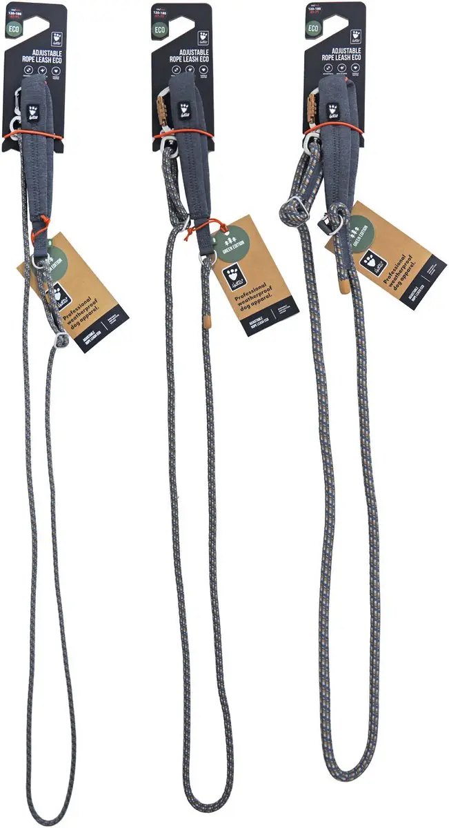 Hurtta Eco Verstelbare Touwriem 120-180cm - Neon Licorice - afbeelding 2 van 5