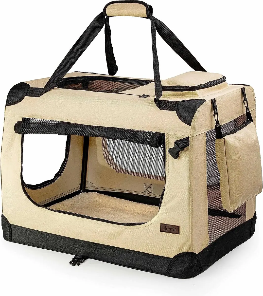 Hondentransportbox Hondentas Hondenbox Opvouwbare tas voor kleine dieren, (XXL)