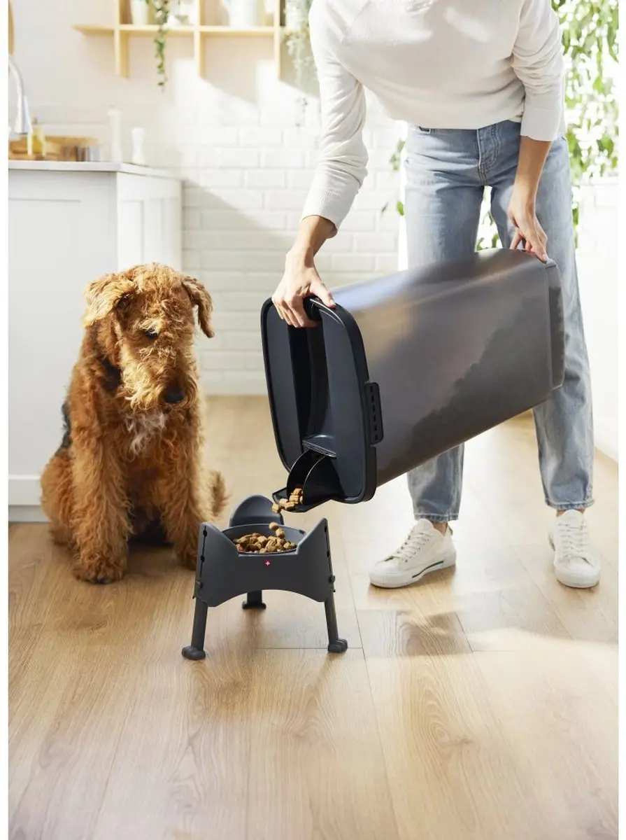 Rotho MyPet Cody Voercontainer - 50 l - Antraciet - afbeelding 2 van 2
