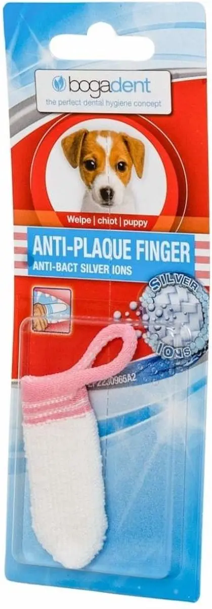 Bogadent Anti-Plak Finger Tandenborstel voor honden - 2x - afbeelding 2 van 6