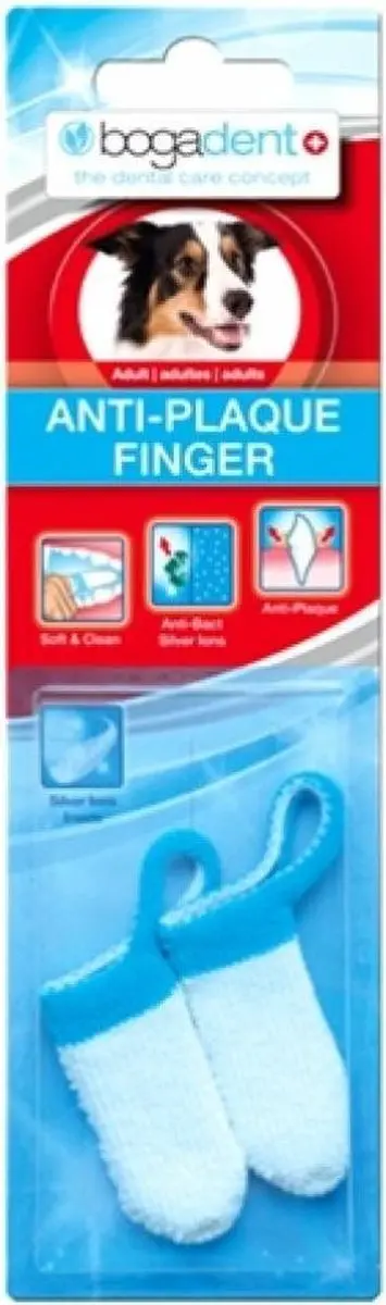 Bogadent Anti-Plak Finger Tandenborstel voor honden