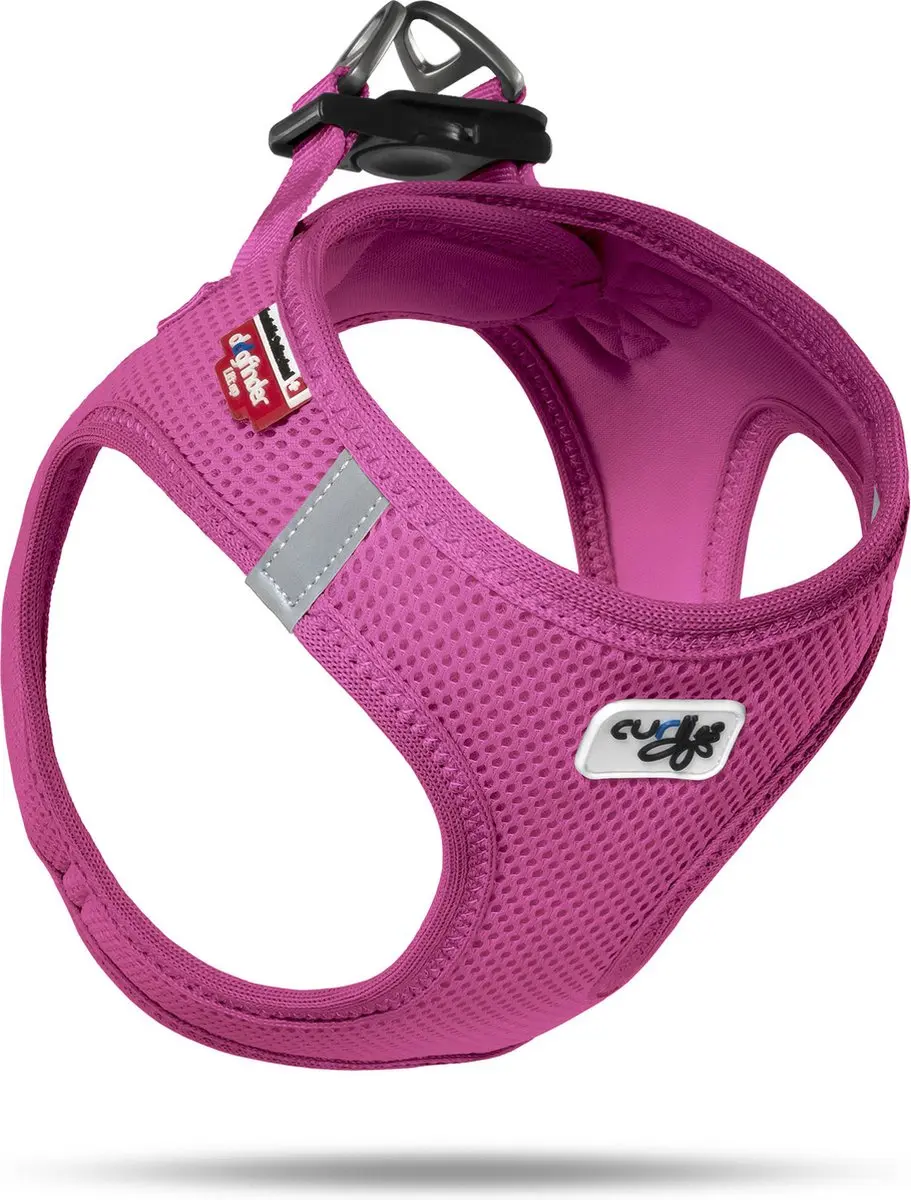 Curli Clasp Vest Harnas Air-Mesh - M - Rood - afbeelding 5 van 6
