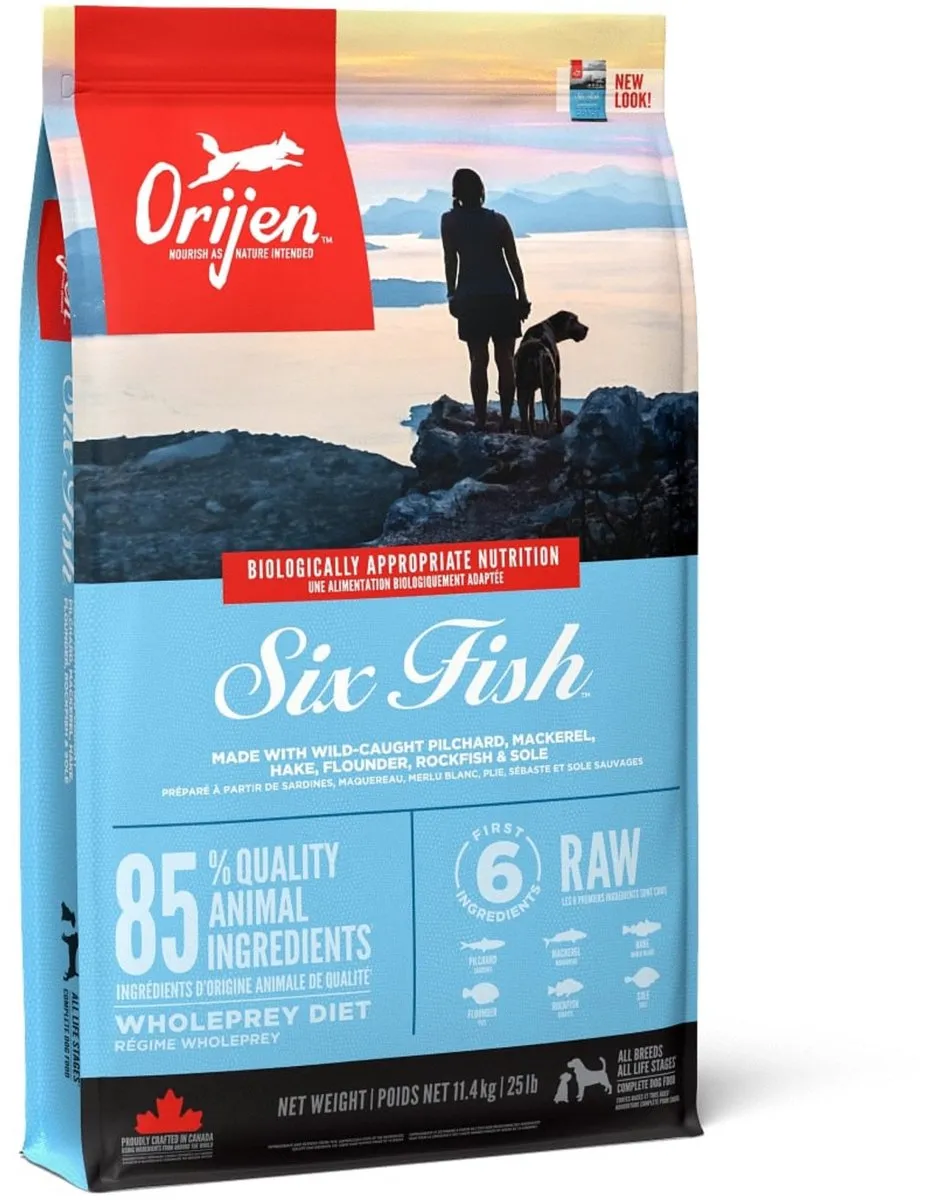 Orijen Whole Prey Six Fish Hondenvoer - 11.4 kg