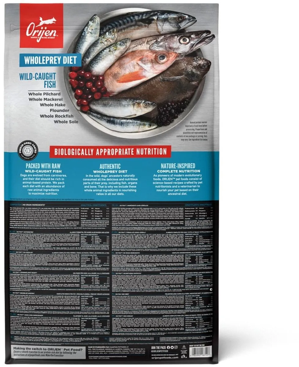Orijen Whole Prey Six Fish Hondenvoer - 11.4 kg