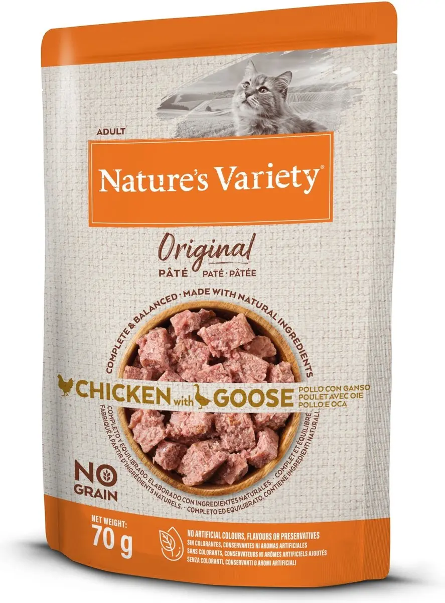 Nature's Variety Original Paté Kattenvoer Kip en Gans 70g
