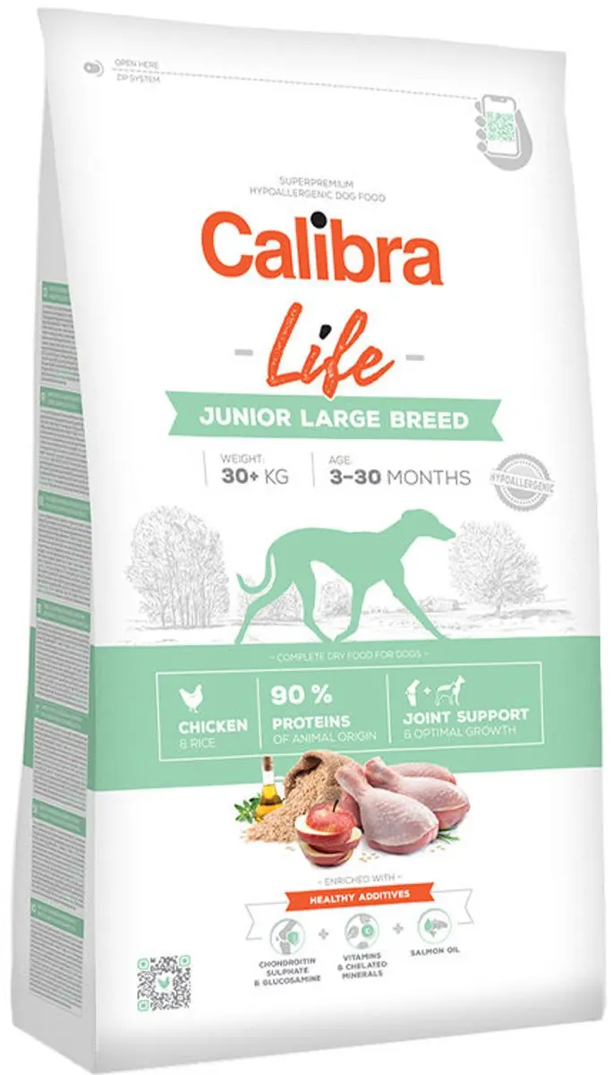 Calibra Dog Life Junior Large Breed Kip