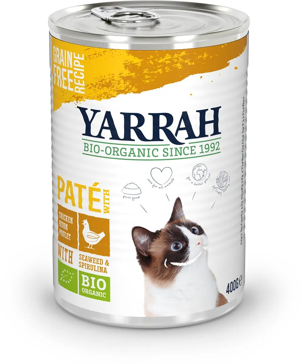 Yarrah Bio Kattenvoer Paté Kip 400g