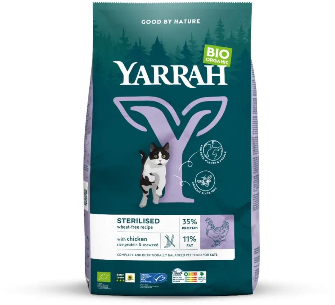 Yarrah Bio Sterilised Kattenvoer