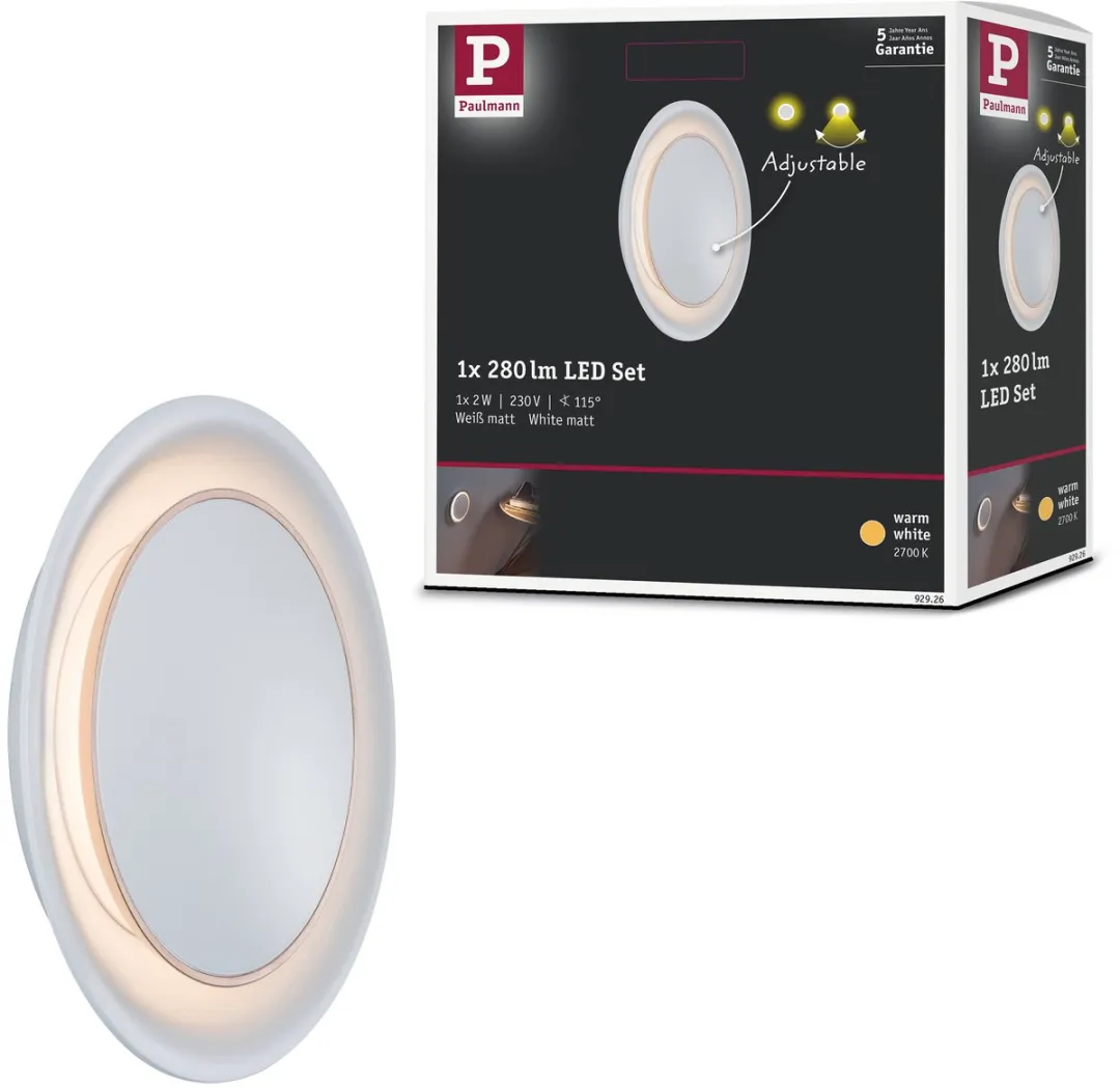 Paulmann Neordic LED-wandinbouwlamp 2W 30lm 2700K