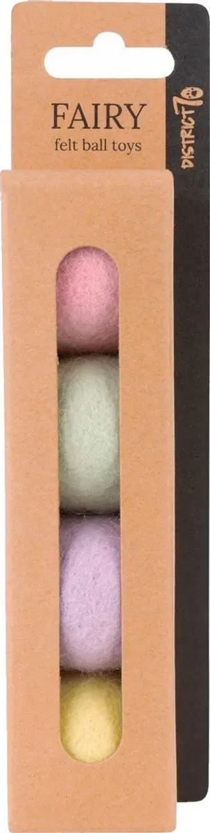 District 70 Glow Kattenspeelgoed - Ø3.5cm - 4 stuks - afbeelding 6 van 6