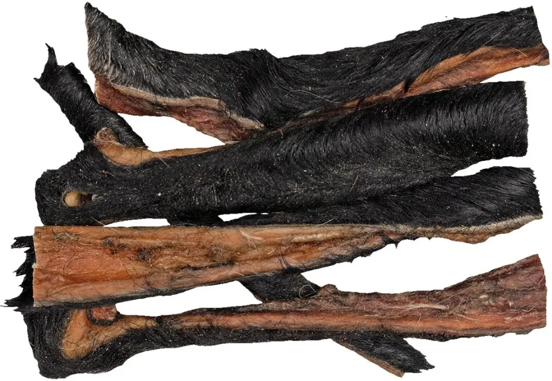 Braaaf Hondensnack Butchery Beef Head Skin with Hair