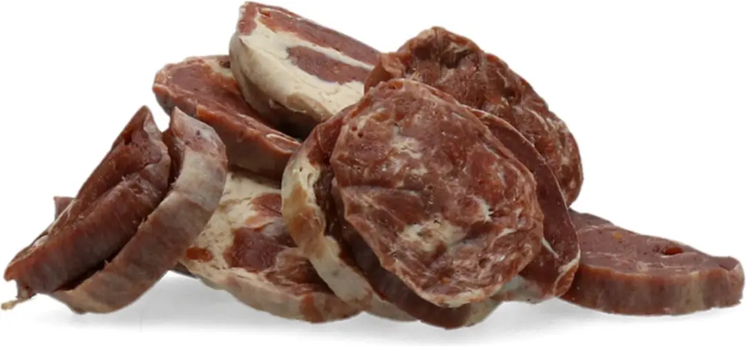 Braaaf Hondensnack Chips Lam Steak Vis 10x 85gr - afbeelding 4 van 5